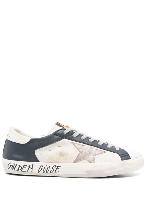 White and blue Super-Star sneakers Golden goose - men